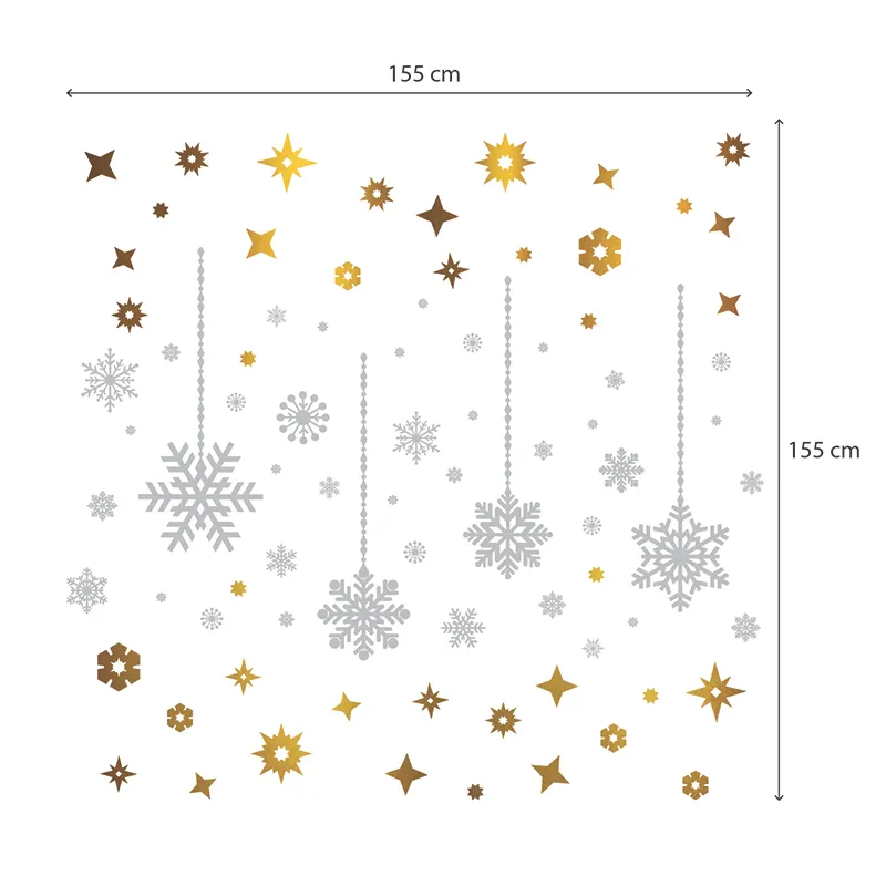 Stickers - Flocons de neige brillants-1