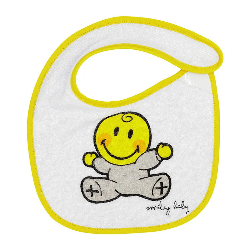 5 Bavoirs naissance Smiley - 18x21cm-5