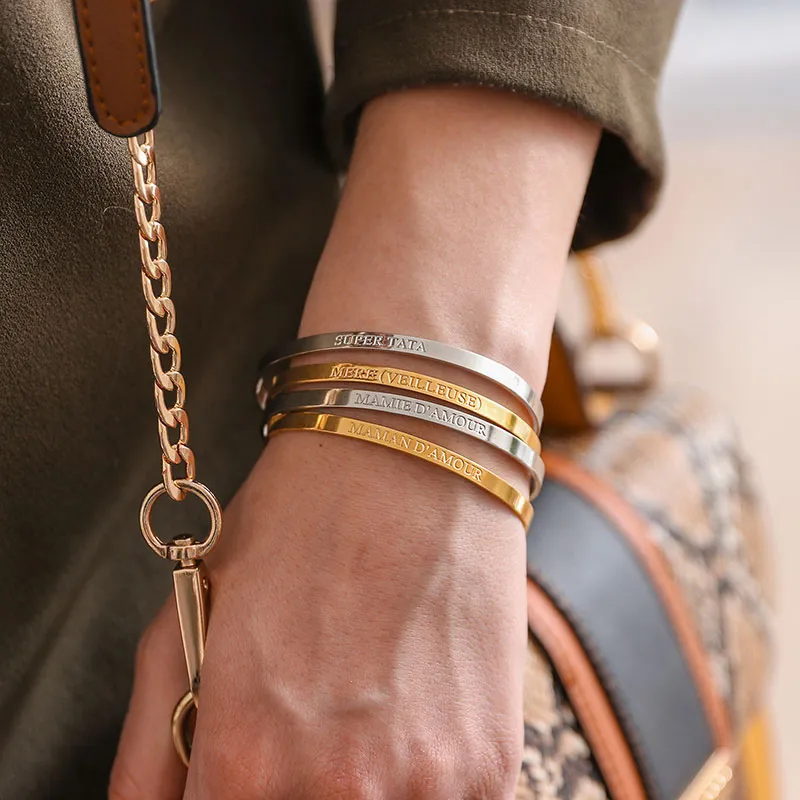 Bracelet Maman d'amour - Argent-3