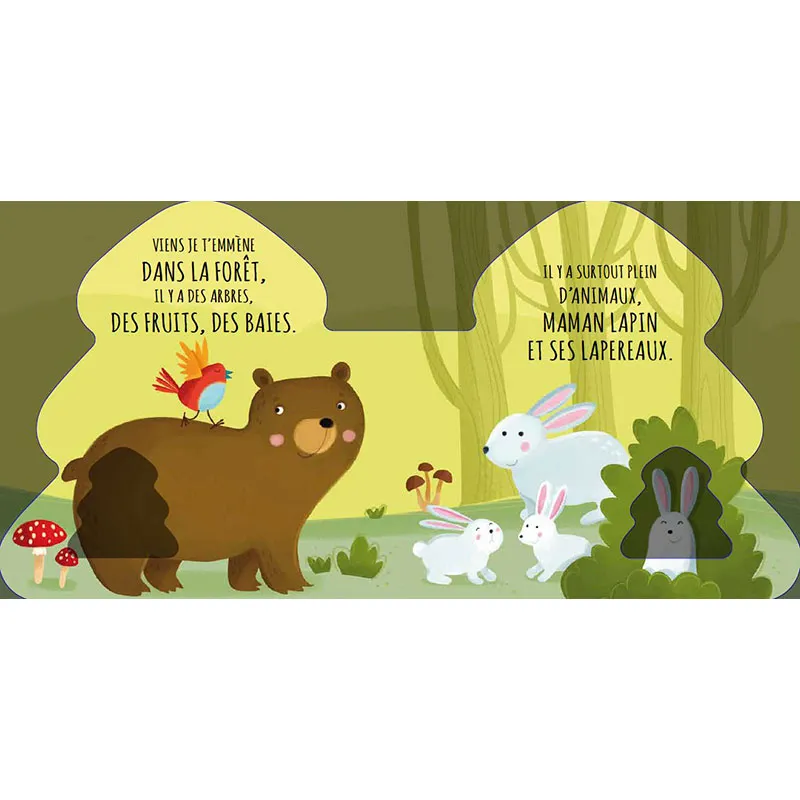 Livre forme Les amis de la forêt - 10m+-1