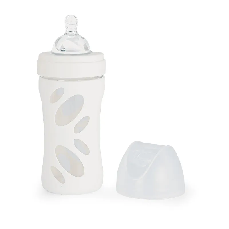 Biberon anti-colique Verre 260ml Blanc - 2m+-0