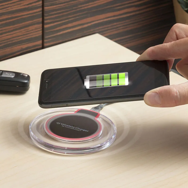 Chargeur sans fil pour smartphones Qi - Ø10x1cm-0