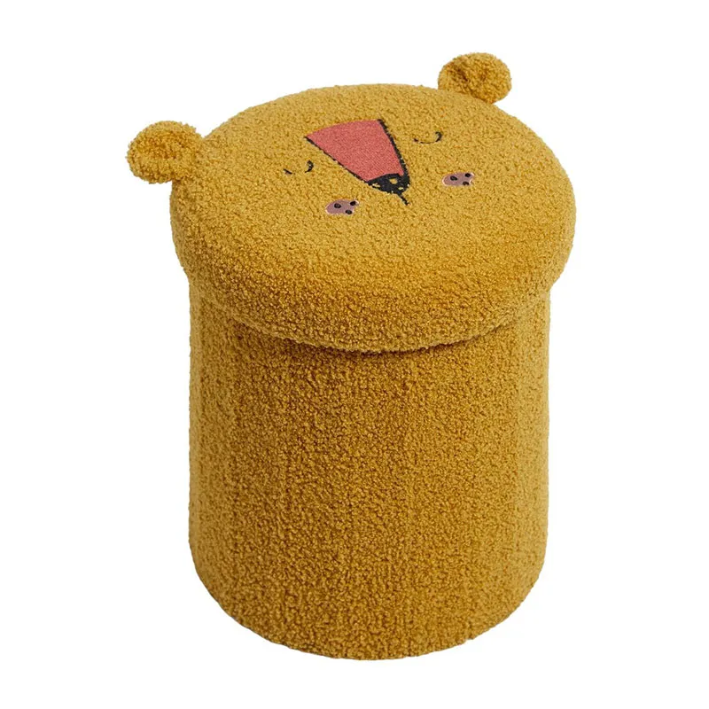 Coffre Pouf pliable Lion Le Roi de la Jungle - 39x33x38cm-1