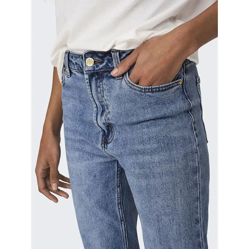 Jeans straight fit Emily - Medium Blue Denim-8