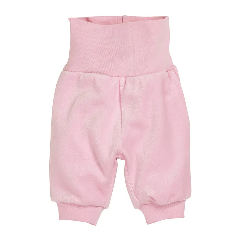 Jogging velours Basic Bébé - Rose pâle-0