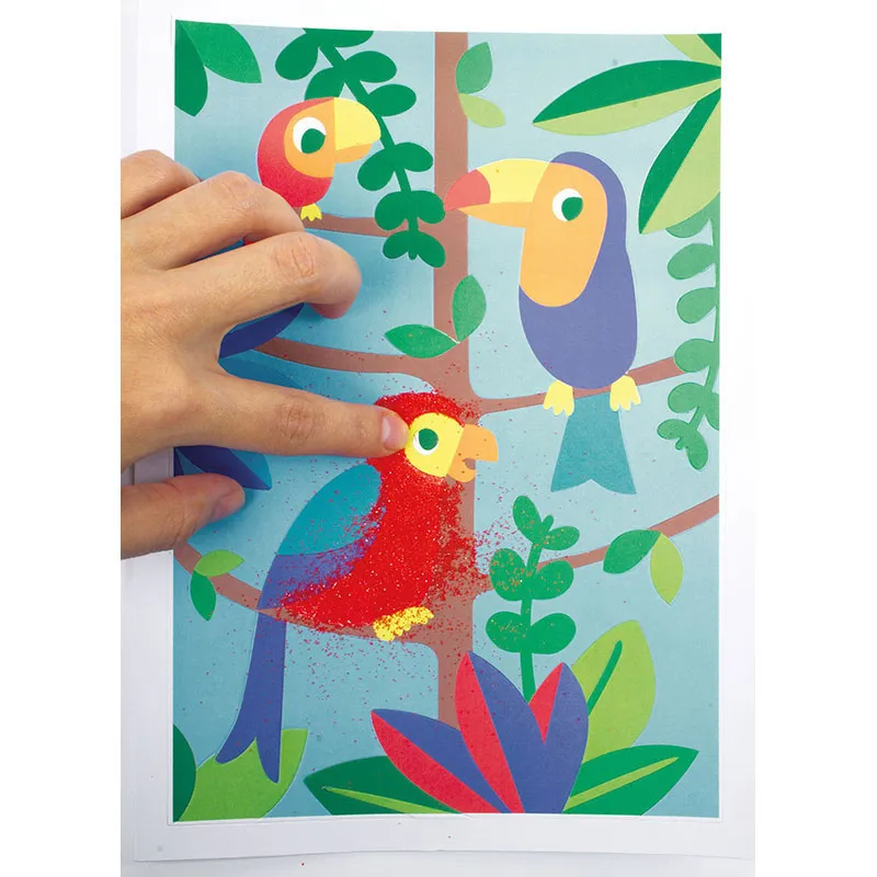 Kit Cartes avec sable coloré - 5+-3