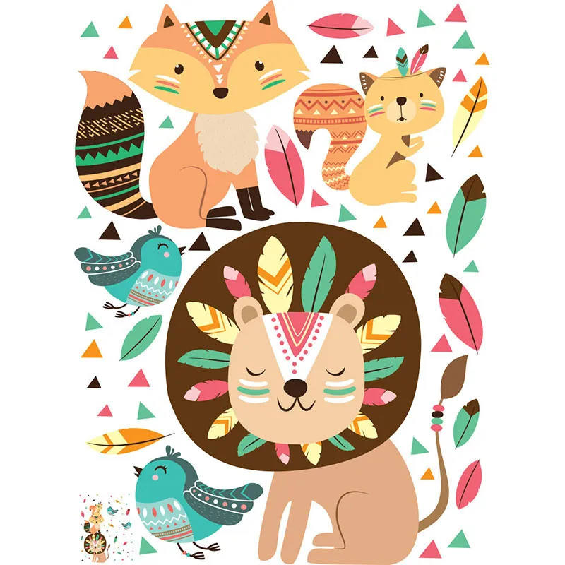 Stickers - Lion et les plumes magiques-1