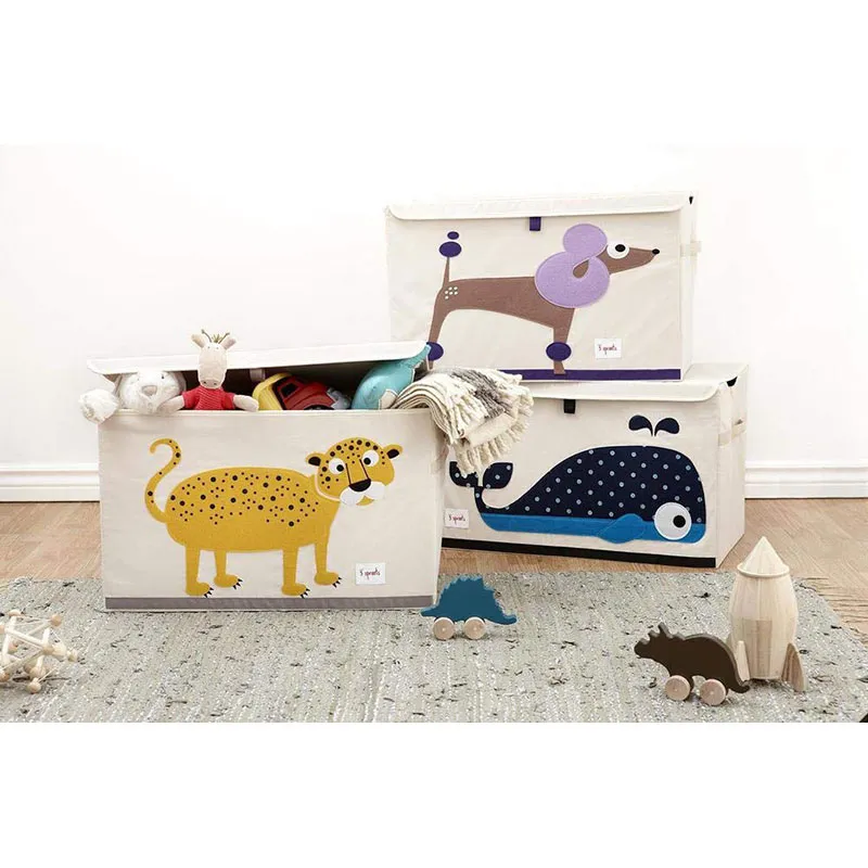 Coffre à jouets Crocodile - 60x38x36cm-3