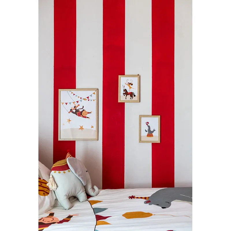 3 Cadres décoration Circus Beige - 30x1,5x40cm-8