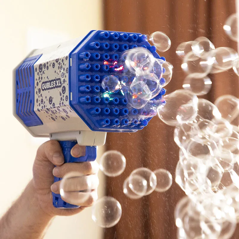 Pistolet à bulles géant Bleu/Gris - 36m+-6