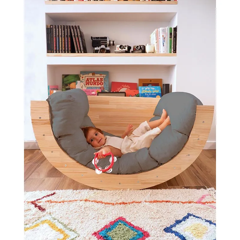 Arche Montessori Bois sans coussin - 60x60x100cm-3