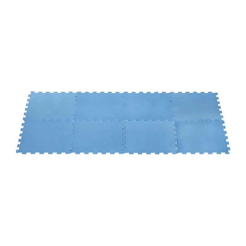8 dalles Tapis de sol mousse Vert - 50x50x4cm-1