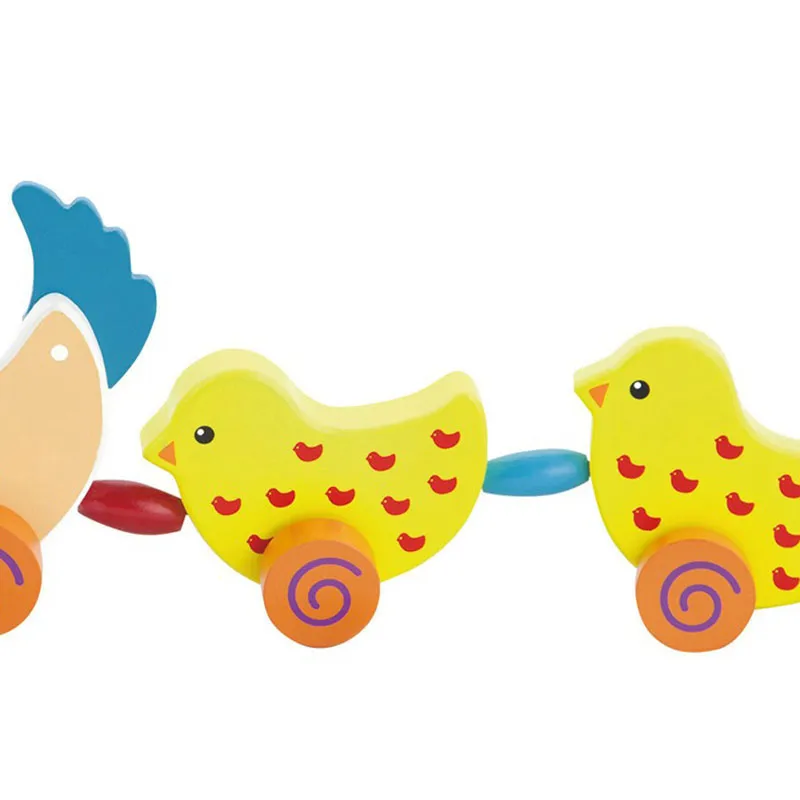Jouet à tirer Poule & Poussins - 18m+-3