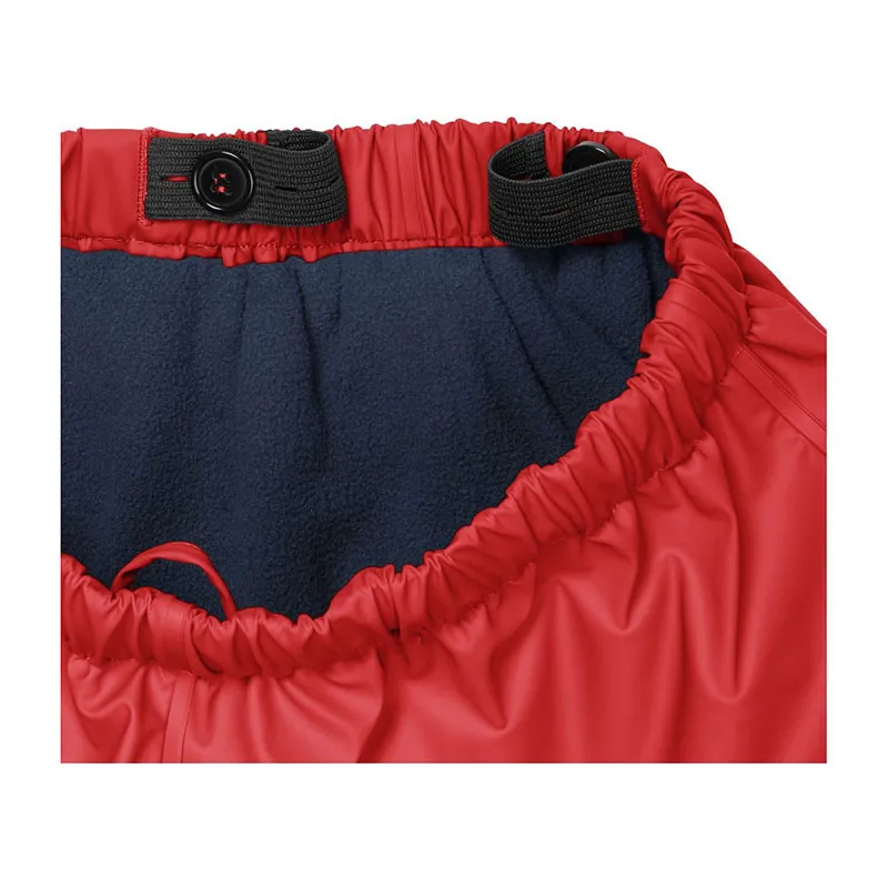 Pantalon doublure molleton Basic - Rouge-3
