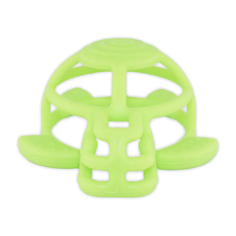 Anneau de dentition Tortue Silicone Vert - 3m+-1