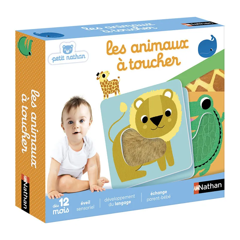 Jeu sensoriel Les animaux à toucher 12pcs - 12m+-0