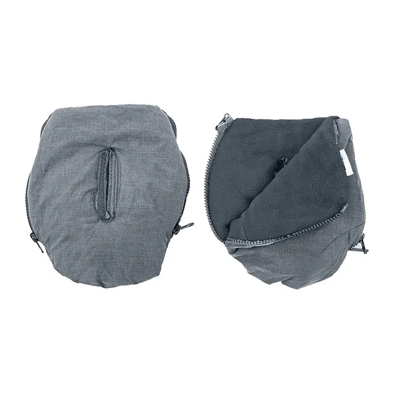 Moufles poussette Polaire Alpine - Gris Clair-0