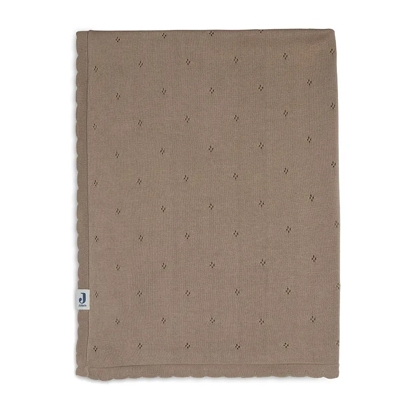 Couverture Lit Bébé Coton Bio Biscuit - 100x150cm-0