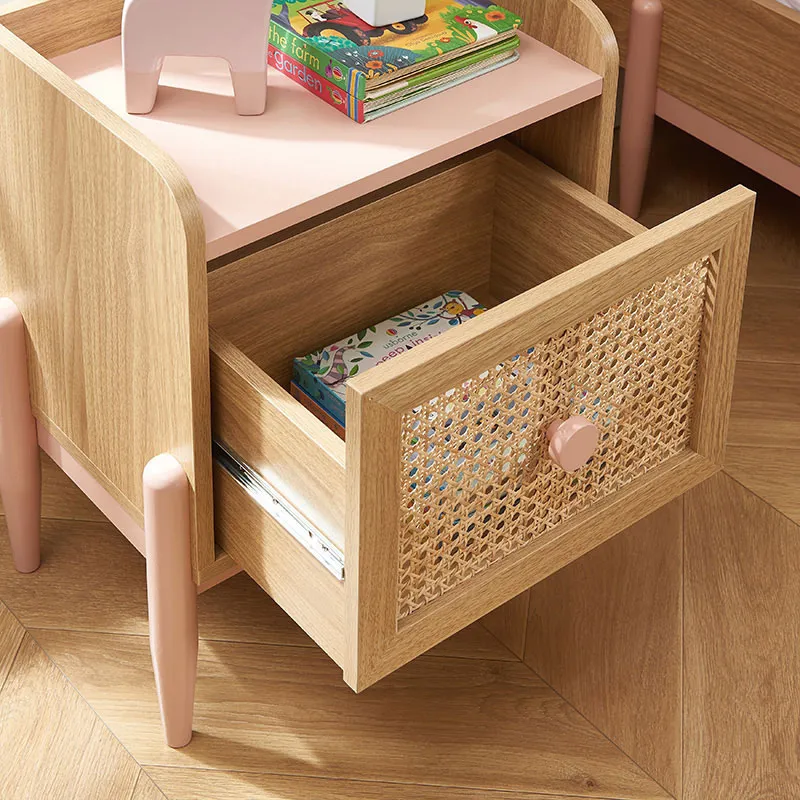 Table de chevet Pablo Rose - 40x30x51,5cm-6