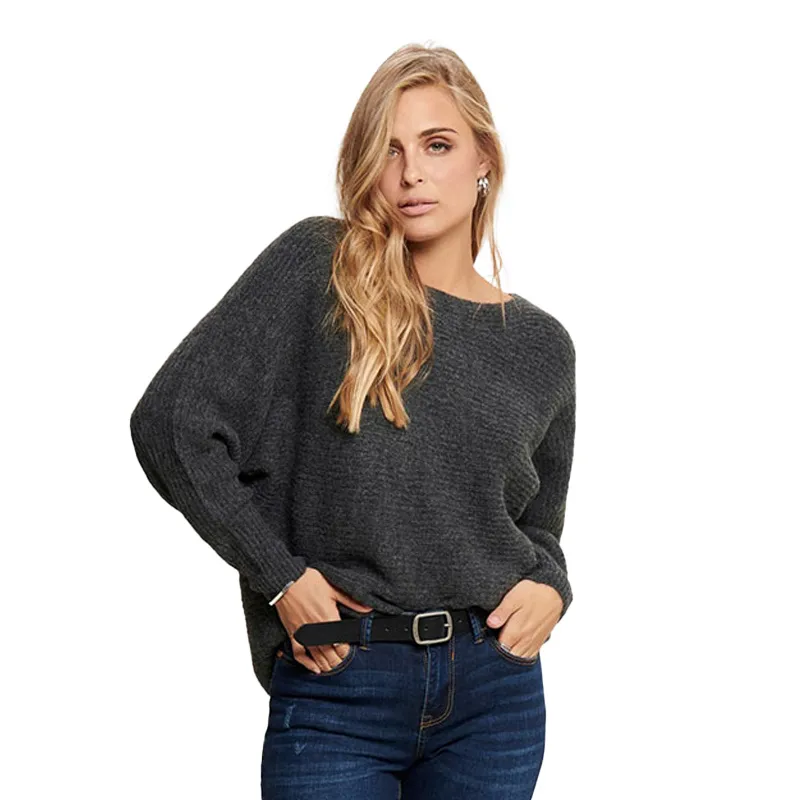 Pull Daniella - Gris | Dark Grey Melange - ONLY-0