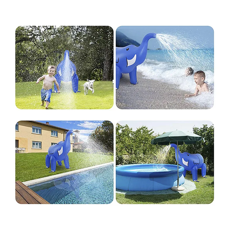 Éléphant gonflable géant arroseur d'eau - 220x160cm-5