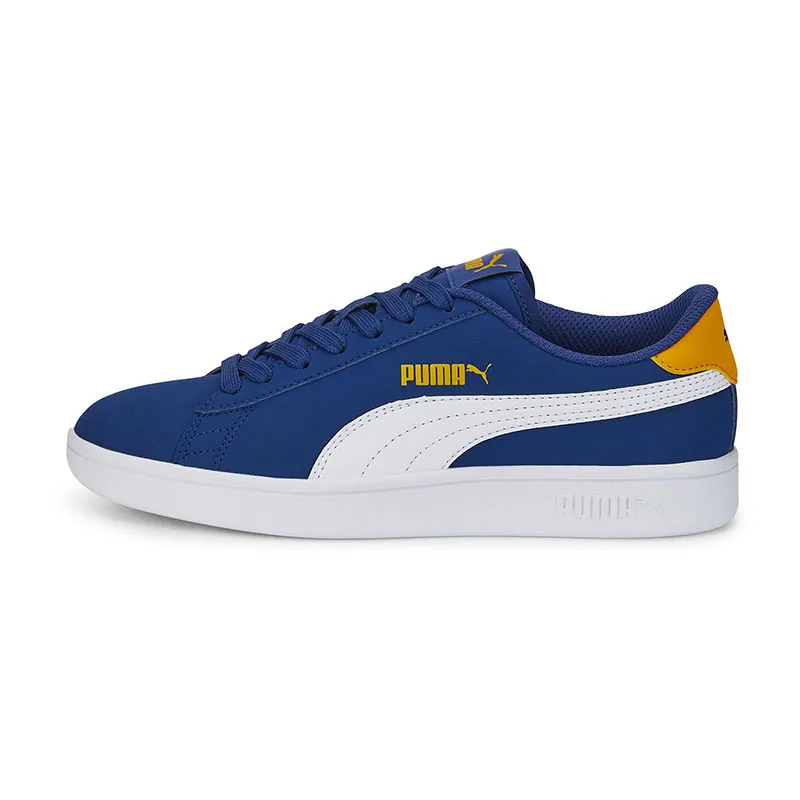 Baskets Garçon Smash V2 Buck Puma - Bleu/Blanc/Jaune-1
