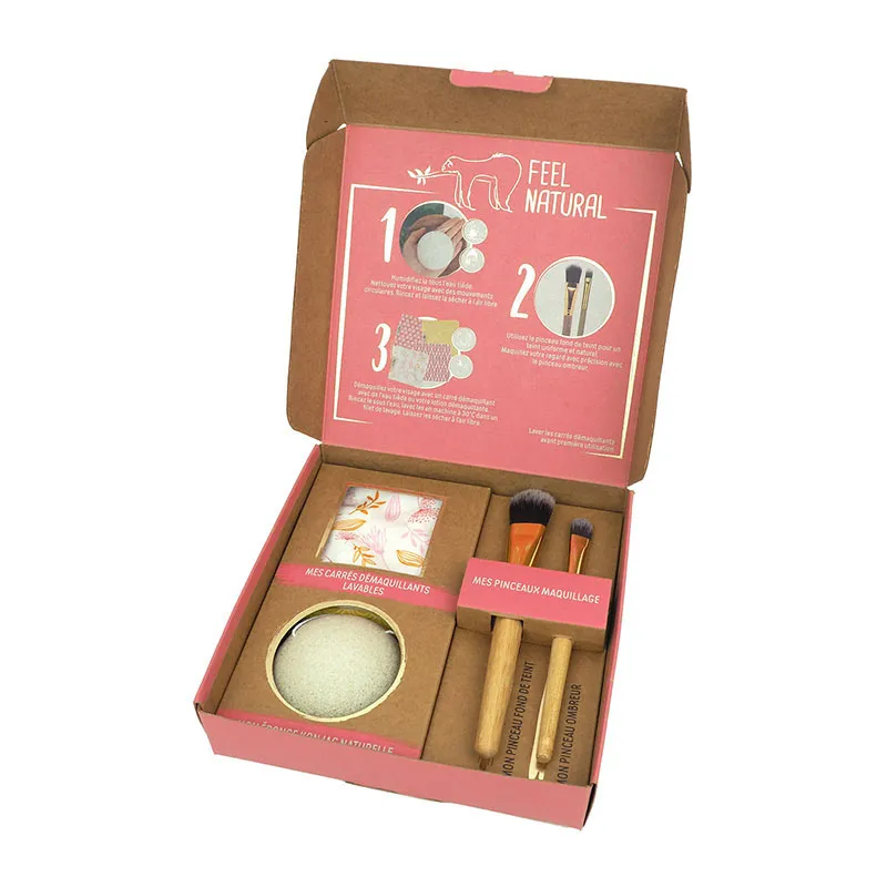 Coffret Beauté Visage Rose - 7pcs - FEEL NATURAL-1
