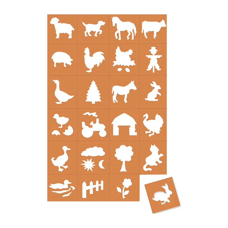 Pochoirs Mini La campagne 24pcs - 3+-0