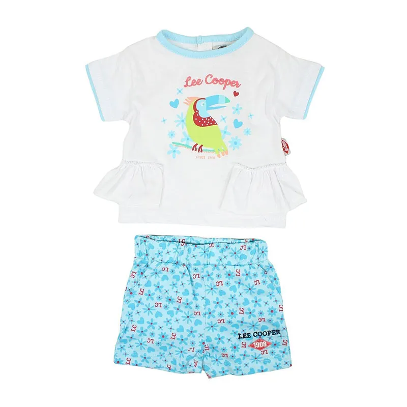 Ensemble Bébé 2pcs Pélican  - Bleu-0
