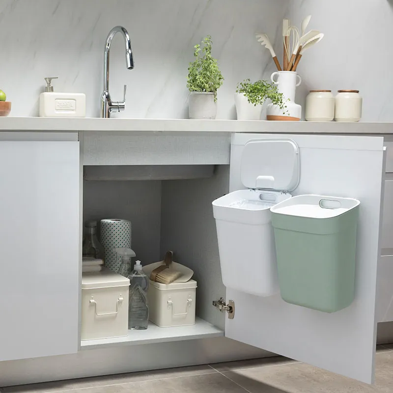 Poubelle Ready to Collect recyclé Vert menthe - 10L-1