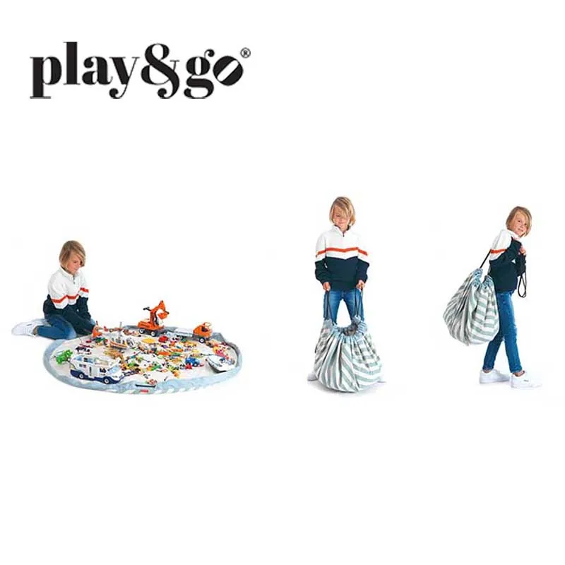 Sac à jouets/Tapis d'éveil 3en1 Animaux - ø120cm-3