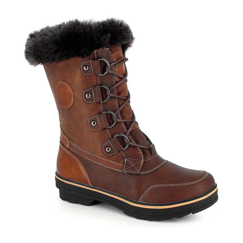 Bottes de neige Megeve Femme - Chocolat-0
