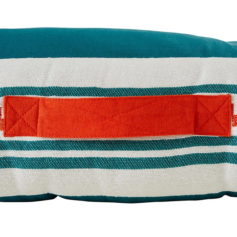 Coussin palette extérieur Yucatan Bleu canard - 120x80x15cm-3
