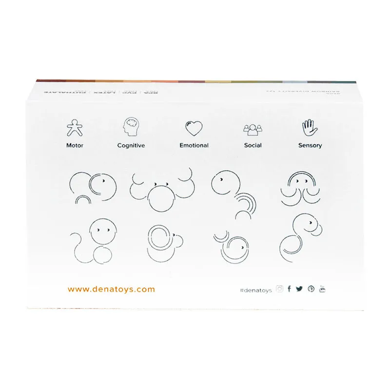 Jouet Silicone Petit arc-en-ciel Nature - 0m+-3