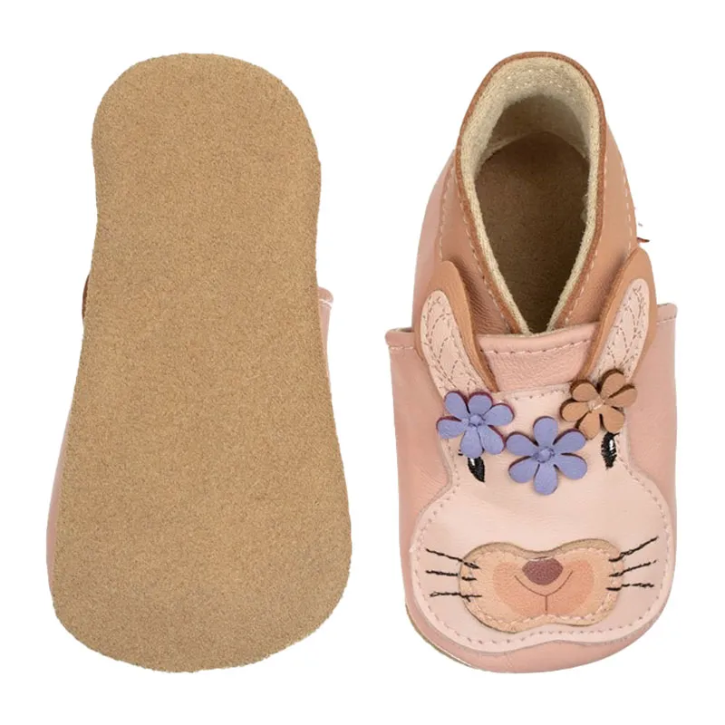Chaussons cuir extra souple Lapin-11