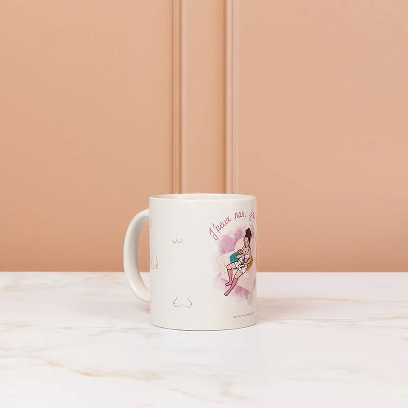 Mug « J’peux pas, j’ai boobs »-1