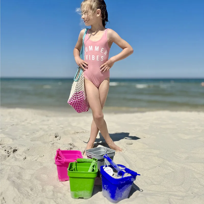Seau de plage + Pelle Silicone-9