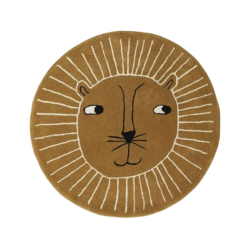 Tapis Lion - Ø95cm-0