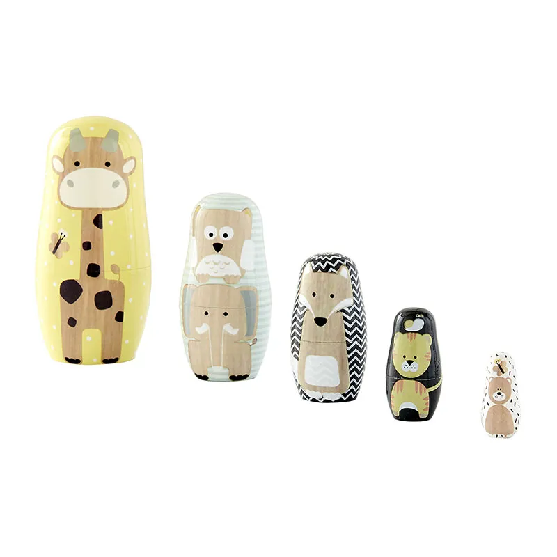 Boîtes gigognes animaux - Blanc/Multicolore - 3+-0