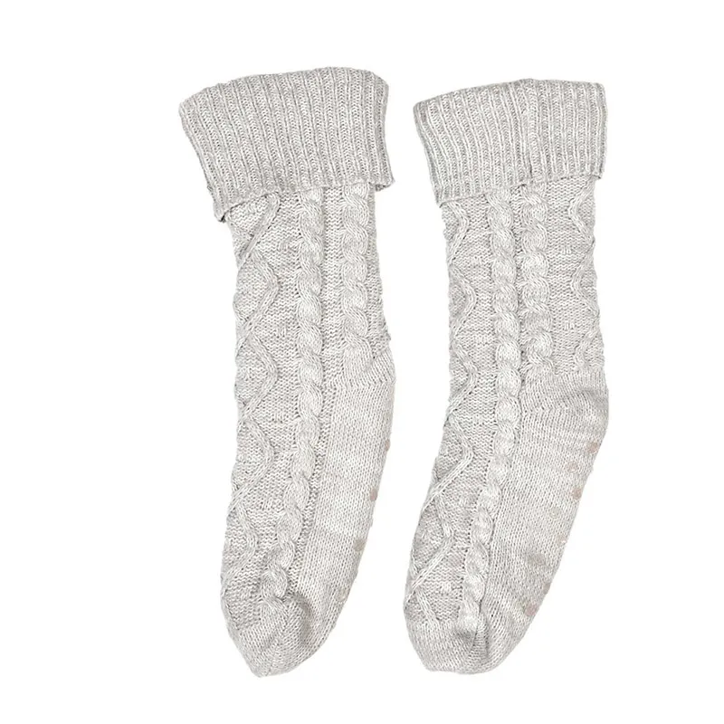Chaussette laine int. Sherpa Gris - 9x26x5cm-1