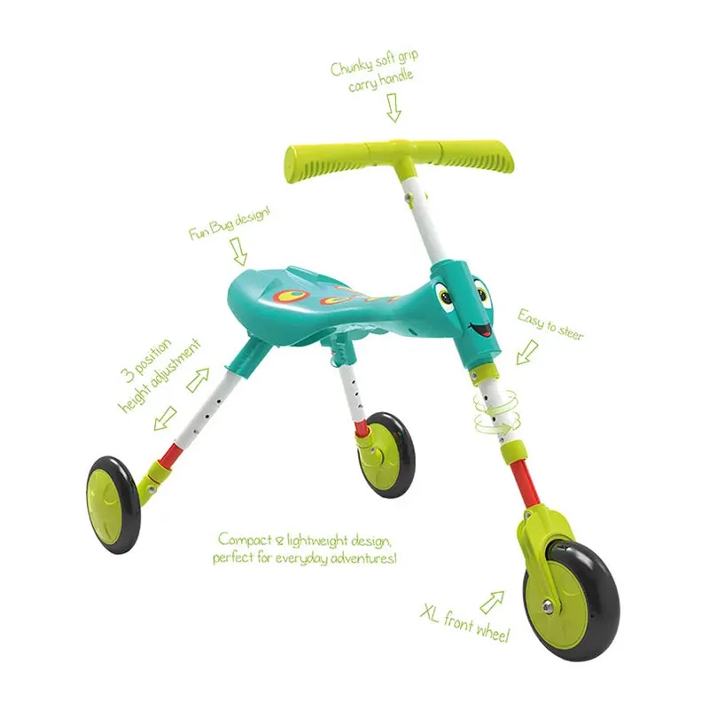 Tricycle Scuttlebug Luciole Jaune/Vert - 12m+-10