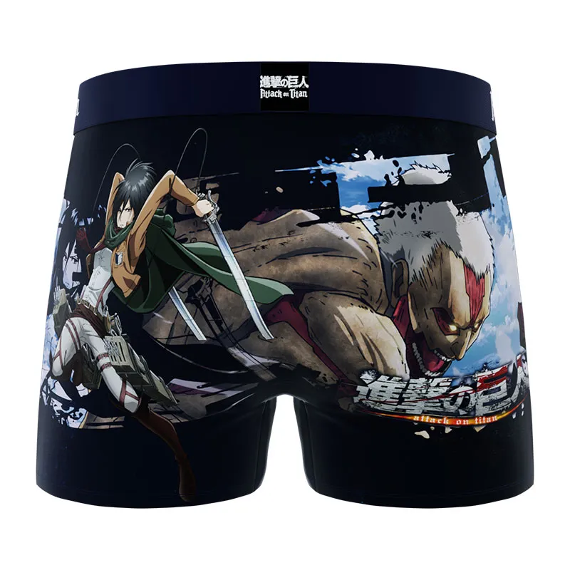 3 boxers homme Attack On Titan - Rouge/Bleu/Noir/Blanc/Vert-7