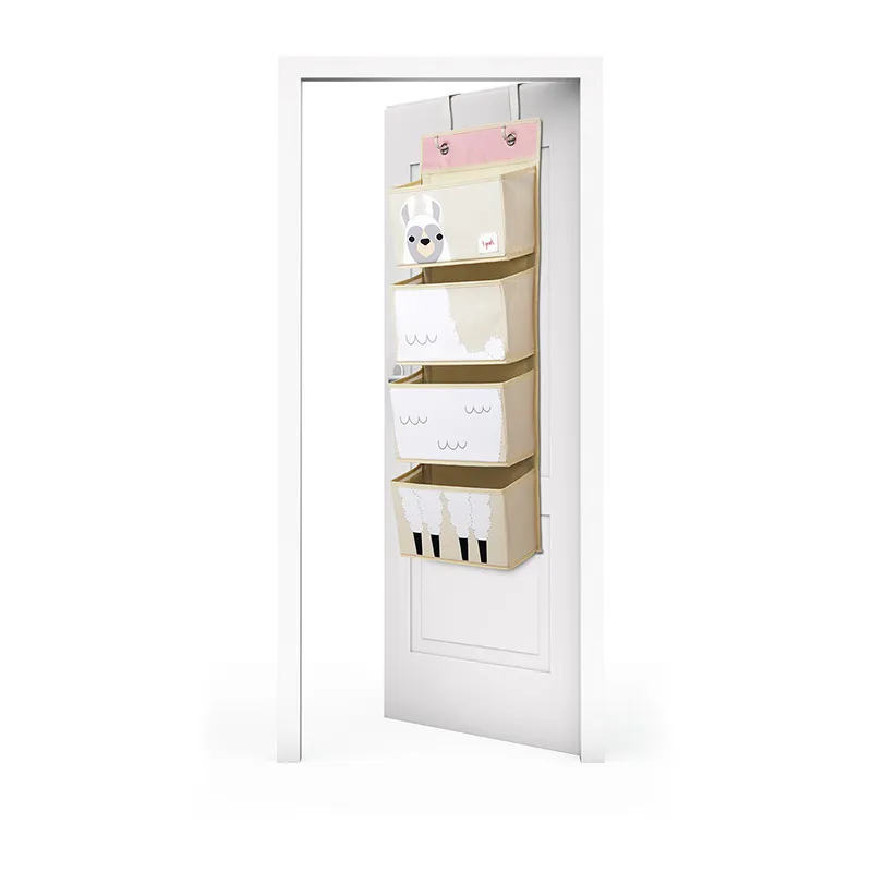 Rangement mural en tissu Lama - 94x35cm-3