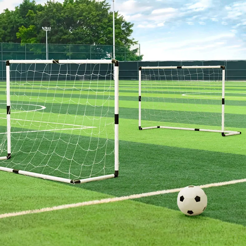 2 Buts de foot Blanc - 120x80cm-1