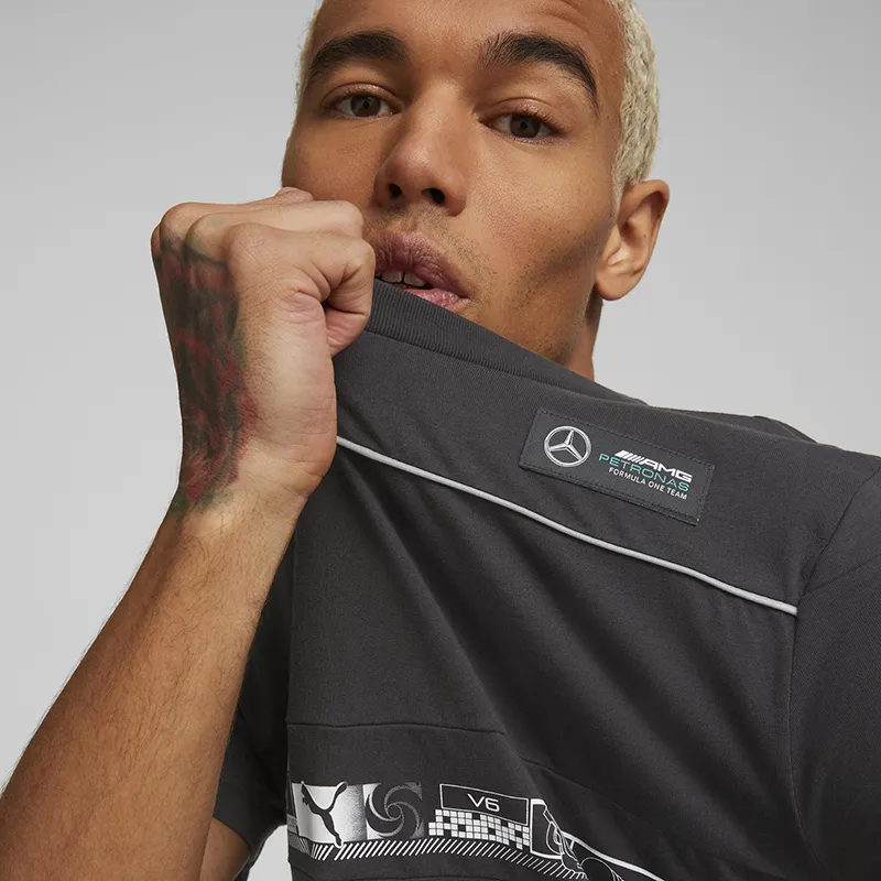 T-shirt Homme Mercedes AMG Petronas F1 Puma - Noir-3