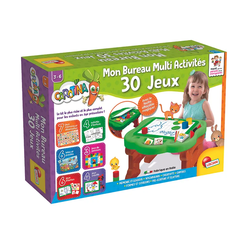 Bureau d'activités 30 jeux Carotina - 36m+-1