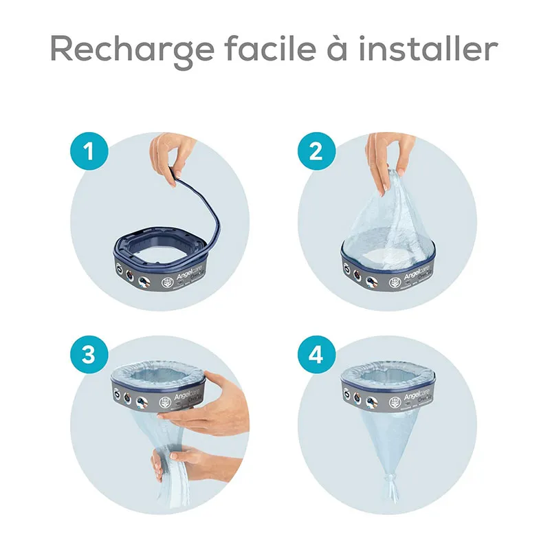 Starter pack Poubelle à couches Dress Up avec 6 recharges-13