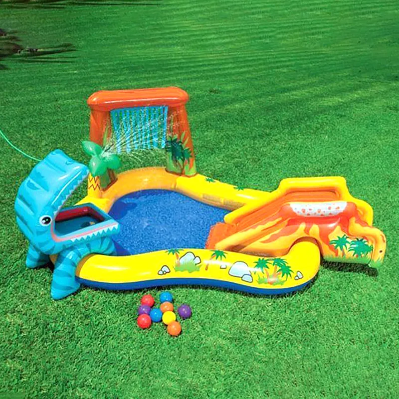 Aire de jeux gonflable Jurassic - 191x109x249cm-0