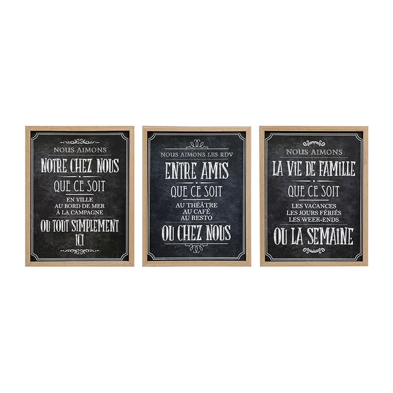 Cadre déco Bistrot Aléa. - 24.5x31.5cm-0