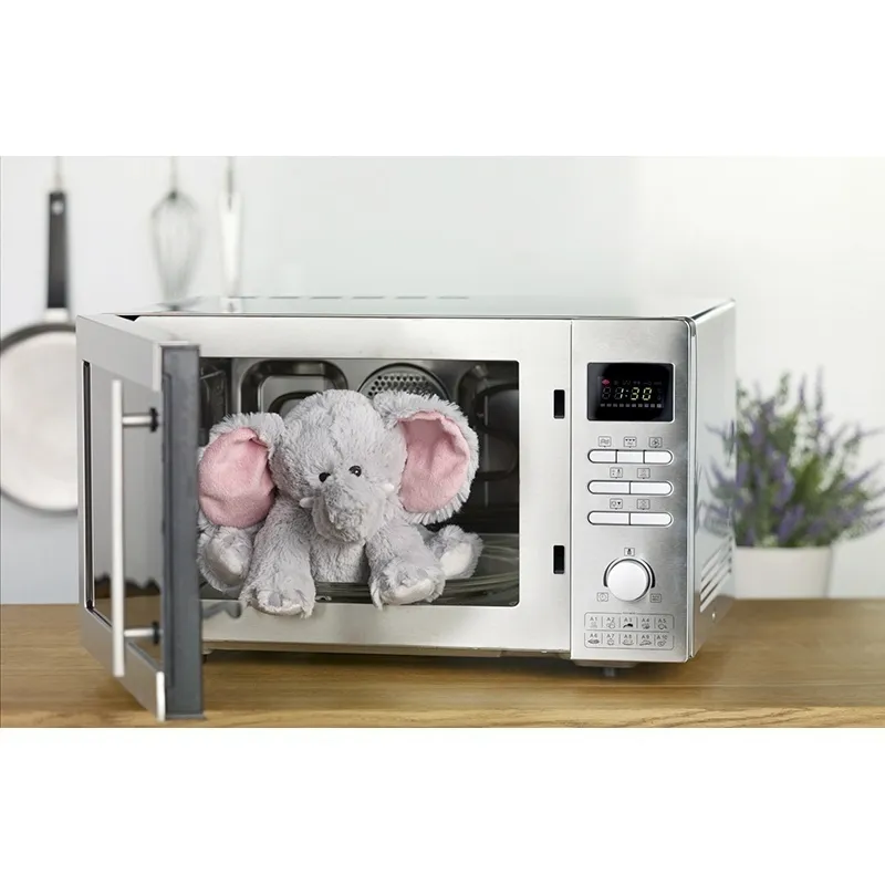 Peluche bouillotte Éléphant 33cm - 0m+-1